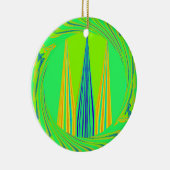 Edgy Geometrical Neon Design Keramisch Ornament (Rechts)