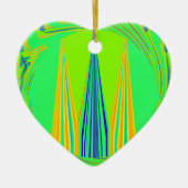 Edgy Geometrical Neon Design Keramisch Ornament (Voorkant)