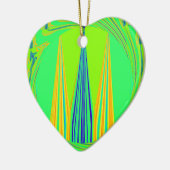 Edgy Geometrical Neon Design Keramisch Ornament (Links)