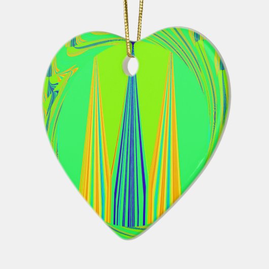 Edgy Geometrical Neon Design Keramisch Ornament (Links)