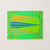 Edgy Geometrical Neon Design Legpuzzel (Horizontaal)