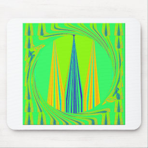 Edgy Geometrical Neon Design Muismat