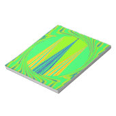 Edgy Geometrical Neon Design Notitieblok (Linkerzijde)