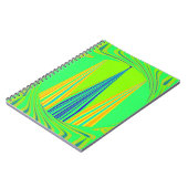 Edgy Geometrical Neon Design Notitieboek (Linkerzijde)