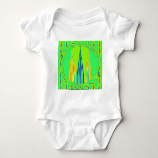 Edgy Geometrical Neon Design Romper (Voorkant)