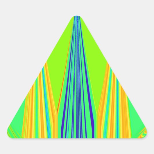 Edgy Geometrical Neon Design Sticker (Voorkant)