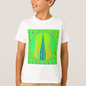 Edgy Geometrical Neon Design T-shirt (Voorkant)