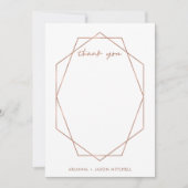 Edgy geometrisch bedankkaart (Voorkant)