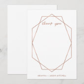 Edgy geometrisch bedankkaart (Voorkant / Achterkant)