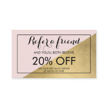 Edgy Geometrische Faux Gouden Folie en Roze Verwij