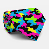 Edgy Gift Ideas Camo Print Stropdas (Opgerold)