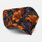 Edgy Gifts For Him Lilies Floral Stropdas (Opgerold)