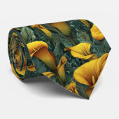 Edgy Gifts For Men Calla Lilies Floral Stropdas (Opgerold)