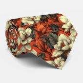 Edgy Gifts For Men Gardenias Flower Stropdas (Opgerold)