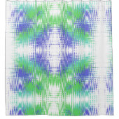 Edgy glitch effect eigentijdse huisstijl douchegordijn (Voorkant)