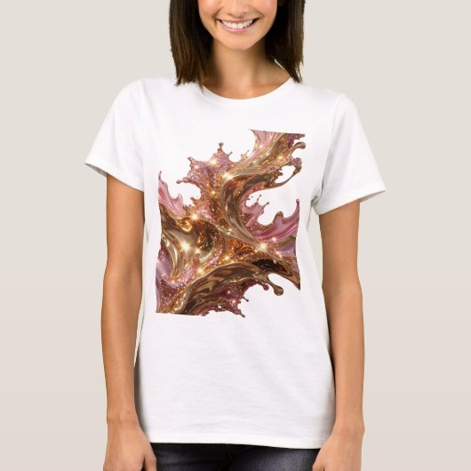 Edgy Gold Gouden Kroon Custom T-shirt (Voorkant)