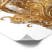 Edgy Gold GOUDEN WIJBOTTEL Poster (Hoek)
