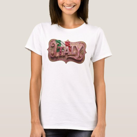 Edgy Gold ITALY T-shirt (Voorkant)