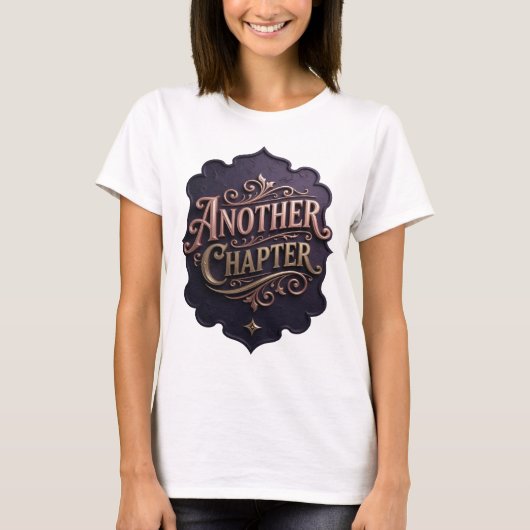 Edgy Goud ANOTHER CHAPTER Aangepast ontwerp T-shirt (Voorkant)