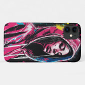 Edgy Graffiti Girl Case-Mate iPhone Case (Achterkant (horizontaal))