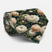 Edgy Groomsman Gift Ranunculus Flower Stropdas (Opgerold)