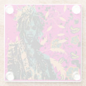 Edgy Grunge, de speler Glazen Onderzetter (Achterkant)