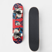 Edgy Harlequin Mask Persoonlijk Skateboard (Voorkant)