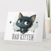 Edgy Kitten - "Slechte Kitten" Tekst Kaart (Voorkant)