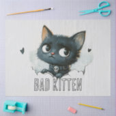 Edgy Kitten - "Slechte Kitten" Tekst Tissuepapier (Craft)