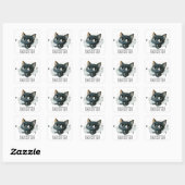 Edgy Kitten - "Slechte Kitten" Tekst Vierkante Sticker (Vel)