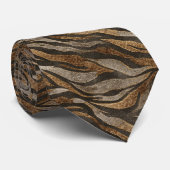 Edgy Menswear Ties Tiger Stropdas (Opgerold)