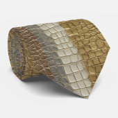 Edgy Retirement Gifts For Husband Crocodile Print  Stropdas (Opgerold)