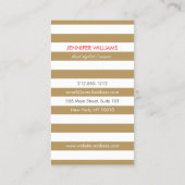 Edgy Retro Mod Hair Stylist, Salon, Blogger Visitekaartje (Achterkant)