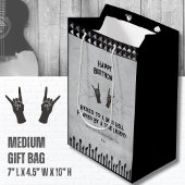 Edgy Rock and Roll Guitar Birthday Medium Cadeauzakje