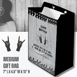 Edgy Rock and Roll Guitar Birthday Medium Cadeauzakje