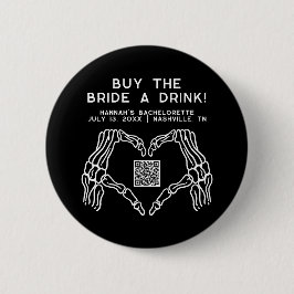 Edgy Skeleton Hands koopt de Bride A Drink Button