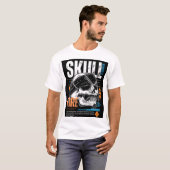 Edgy Skull Graphic T-Shirt Design (Voorkant volledig)