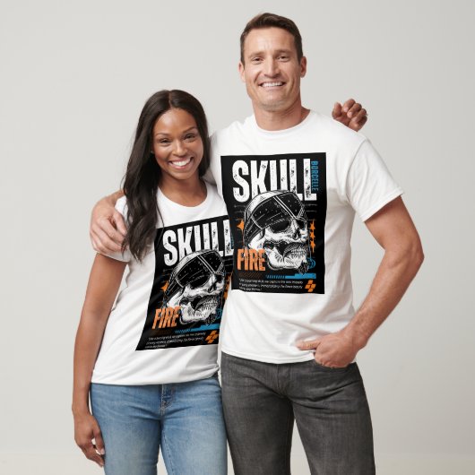 Edgy Skull Graphic T-Shirt Design (Unisex)