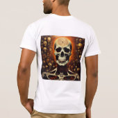 Edgy Skull Head Skeleton Graphic T-shirt (Achterkant)