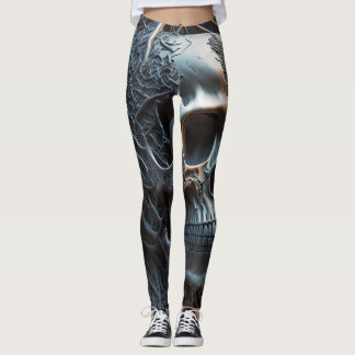 Edgy Skull Print Leggings – vet en stijlvol