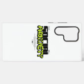 Edgy "Social Anxiety" Glitch Font Samsung Galaxy Hoesje (Achterkant horizontaal)