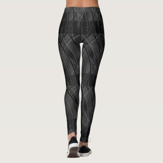 Edgy Tech vervormde spelde Leggings (Achterkant)