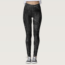 Edgy Tech vervormde spelde Leggings