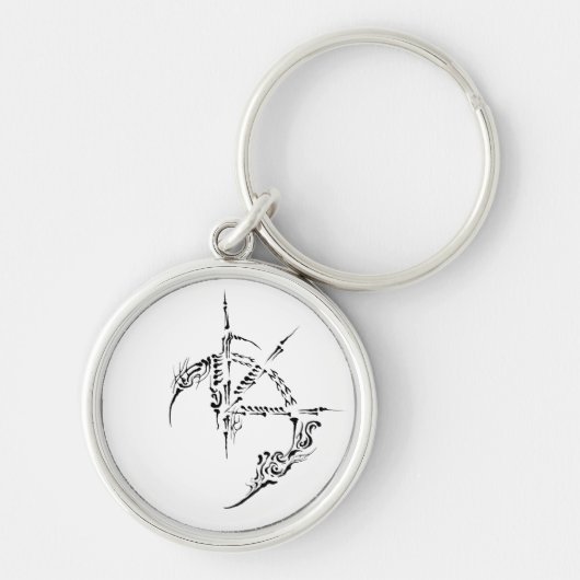 Edgy Tribal Art Sleutelhanger (Voorkant)