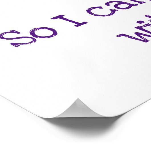 Edgy Unicorn met regenboog en Confetti Funny Poster (Hoek)