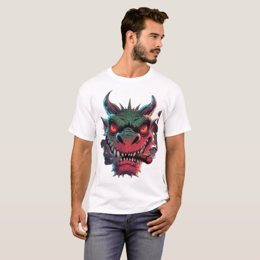 Edgy Urban Fantasy Character graphic T-shirt (Voorkant volledig)