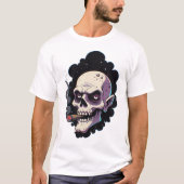 Edgy Vampire Skull T-shirt (Voorkant)