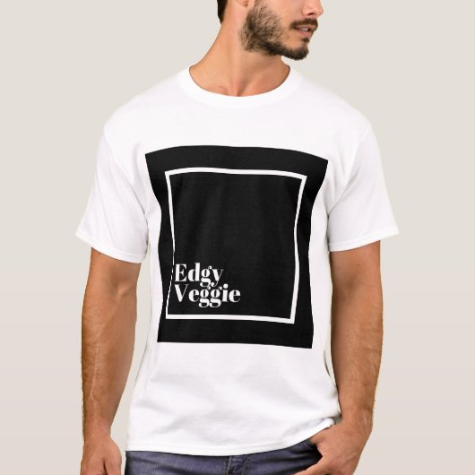 Edgy Veggie Mannen T-shirt (Voorkant)