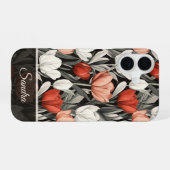 Edgy Verjaardagsfeest Tulp Maatwerk iPhone 16 Hoesje (Achterkant horizontaal)