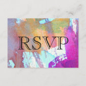 Edgy Waterverf RSVP Kaartje (Achterkant)